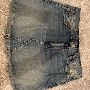 Black orchid jean skirt